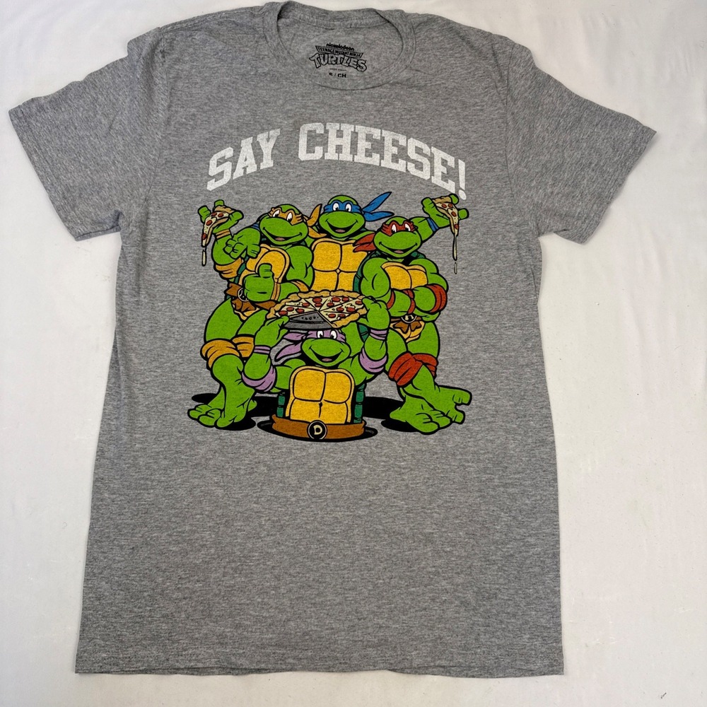 New Teenage Mutant Ninja Turtles Say Cheese Unisex Graphic T Shirt Size Small.